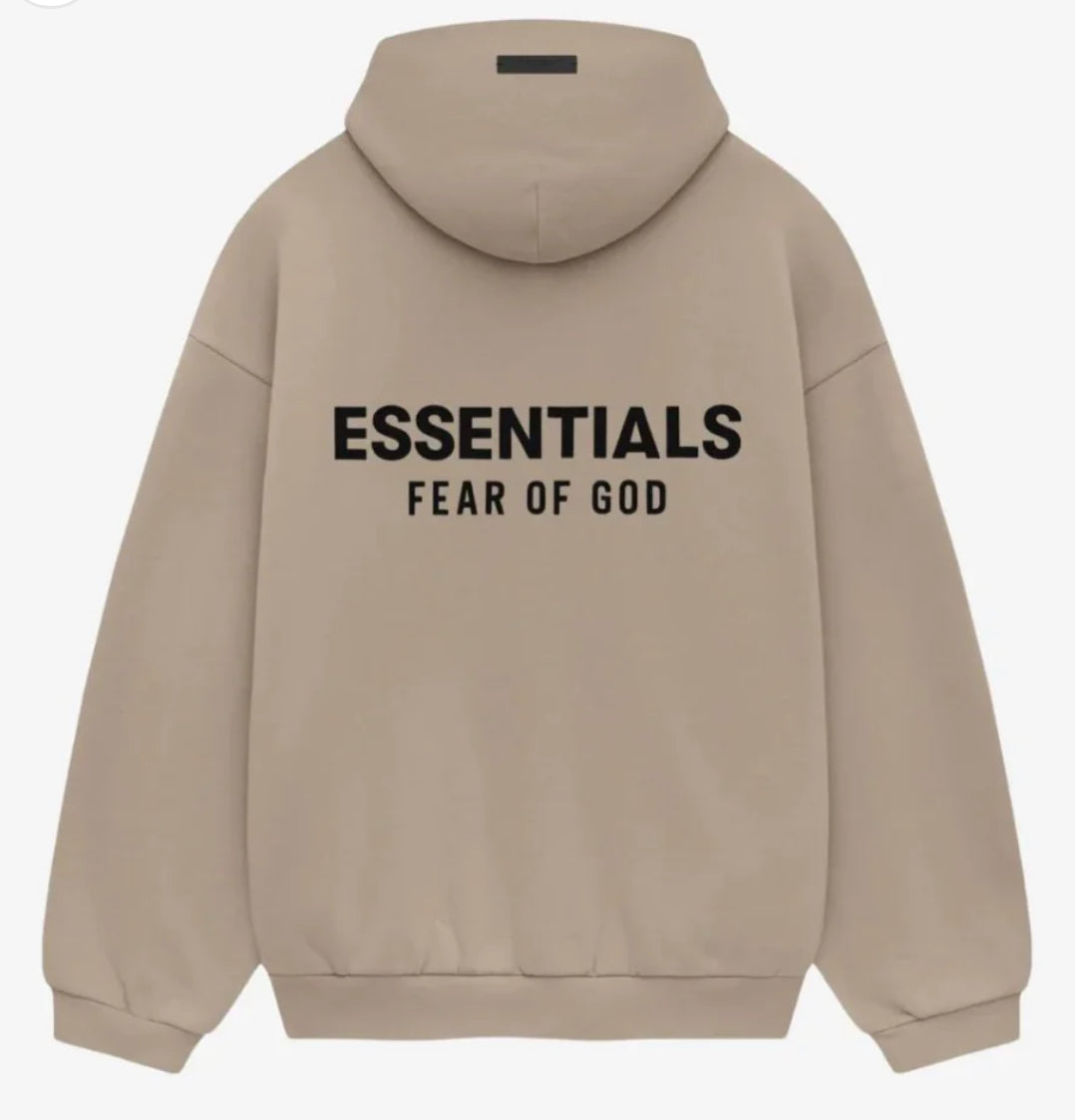 Fear of God Essentials Fleece Hoodie Desert Sand
